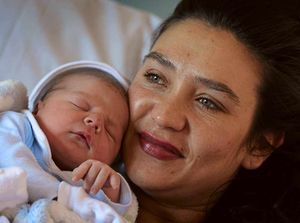 Melissa Watton with her baby Israel Watton