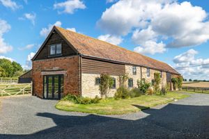 The barn was completed in 2018 and planning permissions allow for extra bedrooms to be created. Picture: Knight Frank/Rightmove.