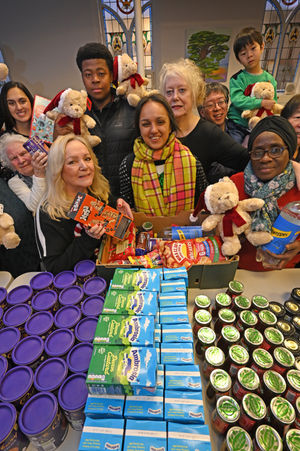 Davinder Gardner and members of Coseley's renamed New Hope Baptist Church, in Ebenezer Street, are delivering festive hampers to struggling families.