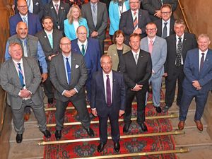 Supporting image for story: Watch: Nigel Farage meets Reform UK at Staffordshire County Council