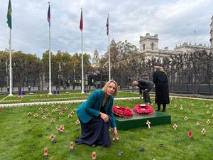 Supporting image for story: Shropshire MPs lay poppy crosses at Westminster in honour of fallen servicemen and women