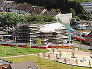 Supporting image for story: Library project forges ahead with zinc roof