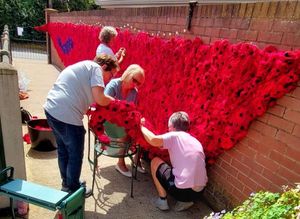 Baschurch residents help make the new poppy fall 