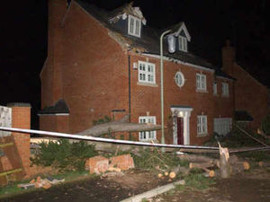 Supporting image for story: Huge tree destroys part of golfer's Cleobury Mortimer house