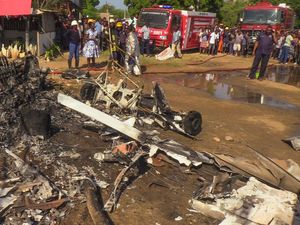 Supporting image for story: Light aircraft crashes in Kenya, killing three people on the ground