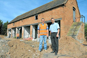 Site manager Matthew Collins and Chris Driscoll, managing director of FVR