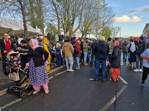 Smethwick High Street was awash with people and colour