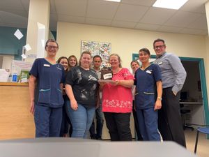 The team at Vets Now in Telford has celebrated the clinic's 20th anniversary 