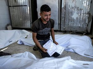 Supporting image for story: Three-month-old girl is only surviving member of family after airstrike