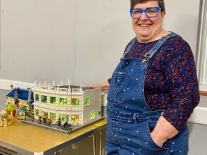 Supporting image for story: Perfect models of buildings created by a Powys Lego enthusiast wow members of the WI