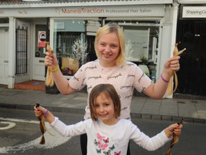 Supporting image for story: A cut above: Sisters donate their locks to children's wig charity 