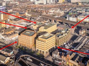 Visualisation of the proposed Phoenix Yard development in Digbeth, Birmingham. Taken from design document prepared by Allford Hall Monaghan Morris Limited.
