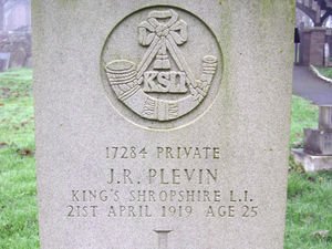 Supporting image for story: Graveside ceremony to honour Great War hero