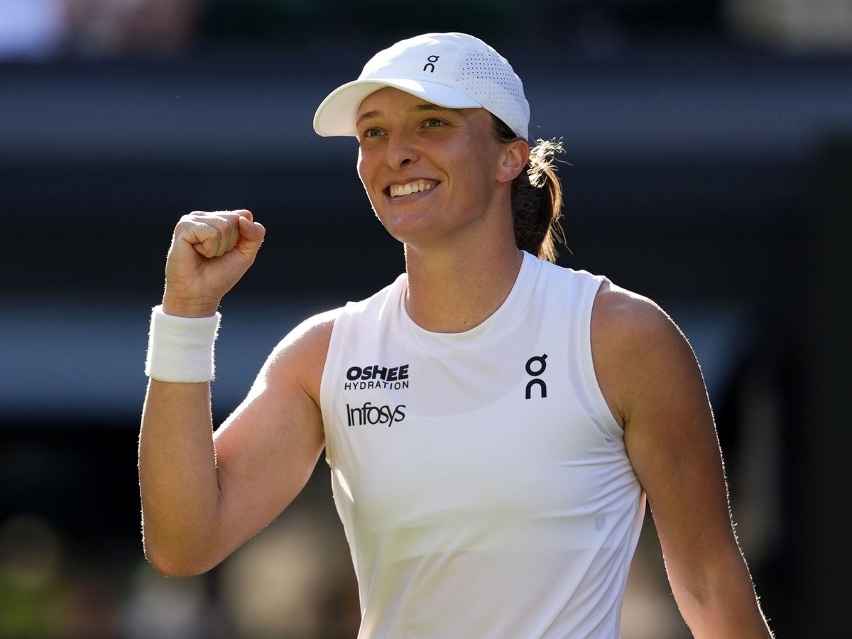 Iga Swiatek surprises herself by breaking through her grass ceiling at Wimbledon
