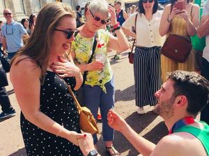 Supporting image for story: Marathon proposal for Katie