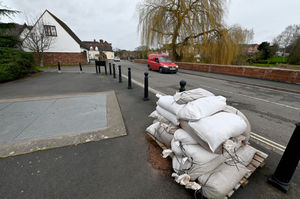 Sandbags are at the ready in Bewdley