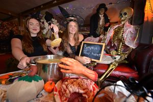 Natashas Tea Room at the Old Mill Antiques in Bridgnorth. Faye Hill (left) and sister Natasha Davis