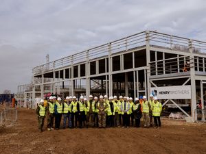 Supporting image for story: Topping out ceremony for signal squadron's new home
