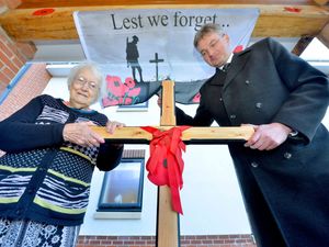 Supporting image for story: Territorial Army memorial unveiled at Shrewsbury care home
