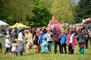 West Park was a hub of activity throughout the day