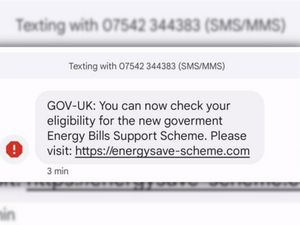 Supporting image for story: Police warn of scam text as callous crooks focus on energy crisis 