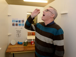 Ian Dawes has a test at the church