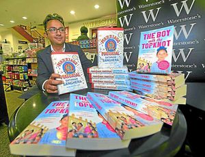 Wolverhampton-born writer Sathnam Sanghera with two of his books