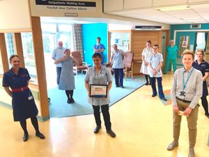 Supporting image for story: Returning Shropshire nurse named 'health hero'