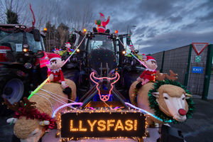 Winner of best illuminated tractor