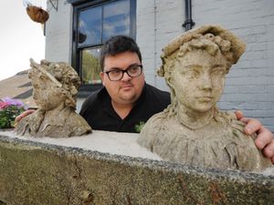 Supporting image for story: Statues of tragic hide and seek children returned to pub beer garden