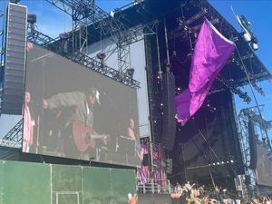 Supporting image for story: Damon Albarn comments on elections and Palestine in Glastonbury surprise