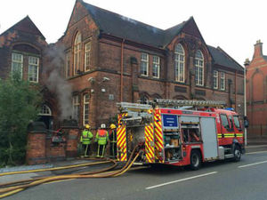 Supporting image for story: PICTURES: Fire crews tackle blaze at old college building
