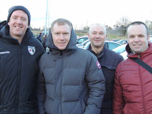 Supporting image for story: FC Oswestry Town downed in front of former Manchester United star Paul Scholes
