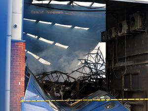 Supporting image for story: Wednesfield factory fire: Destruction revealed after huge blaze