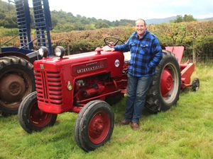 Supporting image for story: Some of the winners at Nantmel Show's tractor display