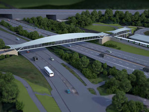 Supporting image for story: Focus on proposals for Telford's new £7 million footbridge