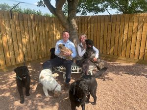 Chris Hodson, property director of Bradford Estates, left, with K9 Anytime head of marketing Isobel Allen at the new centre