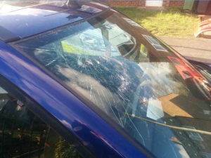 Supporting image for story: 'Despicable' - Buildings and cars have windows smashed in Newport attacks