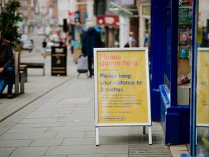 Supporting image for story: Shrewsbury Mayor's 'stay kind' plea after louts tear down Covid-19 signs