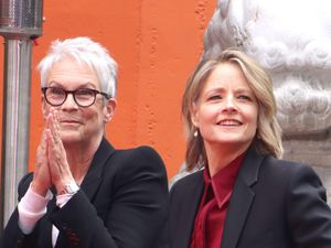 Supporting image for story: Jodie Foster and Lindsay Lohan honour Jamie Lee Curtis at Disney awards