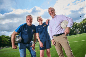 Kevin Shoemake, Chief Executive at Birmingham County Football Association; Chair, Sandra Hampton, Chair of BCFA and Colin Fyfe, CEO at Unity Trust Bank 