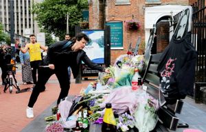 Fans at the Black Sabbath Bridge. Photo: Joseph Walshe/SWNS