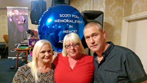 Mandy Ruston, centre, with Sharon Poll and Arthur Poll, right