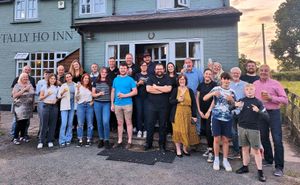 Visitors to the Tally Ho Inn  