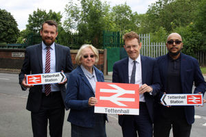 Stuart Anderson, prospective MP for Wolverhampton South West, Councillor Wendy Thompson, Mayor Andy Street and Tettenhall Regis Councillor Sohail Khan