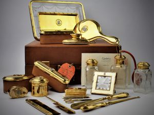 Supporting image for story: Gold Cartier set sells for a record £32,000 at Shropshire auction  