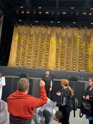 Spectators at Ludlow Castle Comedy Festival were asked to leave the castle grounds due to the threat of lightning. Picture: Lewis Cox