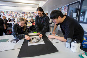 BOA students during a Visual Art and Design lesson