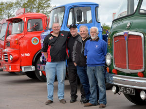 Supporting image for story: Vintage vehicles and drivers from across the country turn out to celebrate former Walsall truck driver's 90th birthday