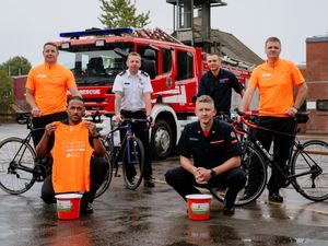 Supporting image for story: Two seven-year-old girls inspire firefighters' cancer charity fundraiser